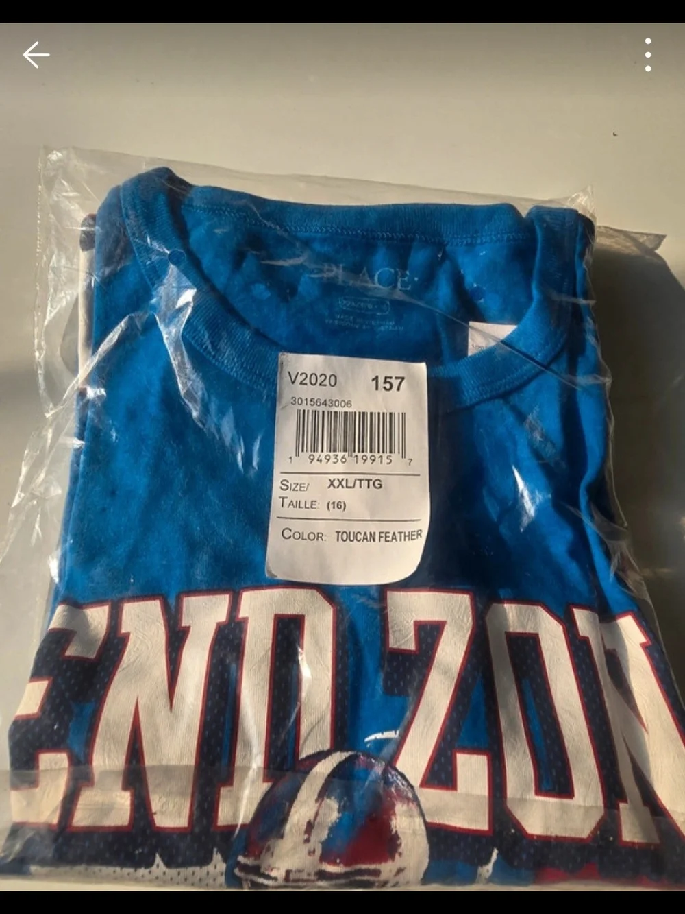 The Children's Place Bright Blue Graphic Tee with Red & White Lettering